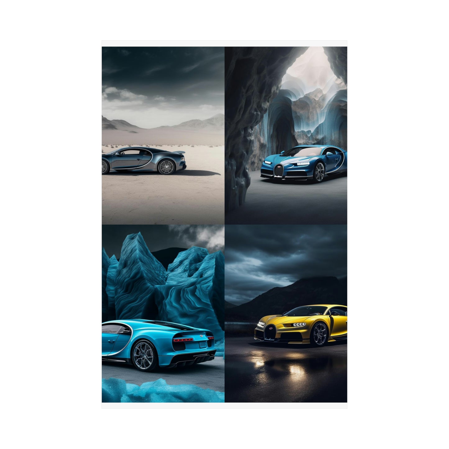 Premium Matte Vertical Posters Bugatti Real Look 5