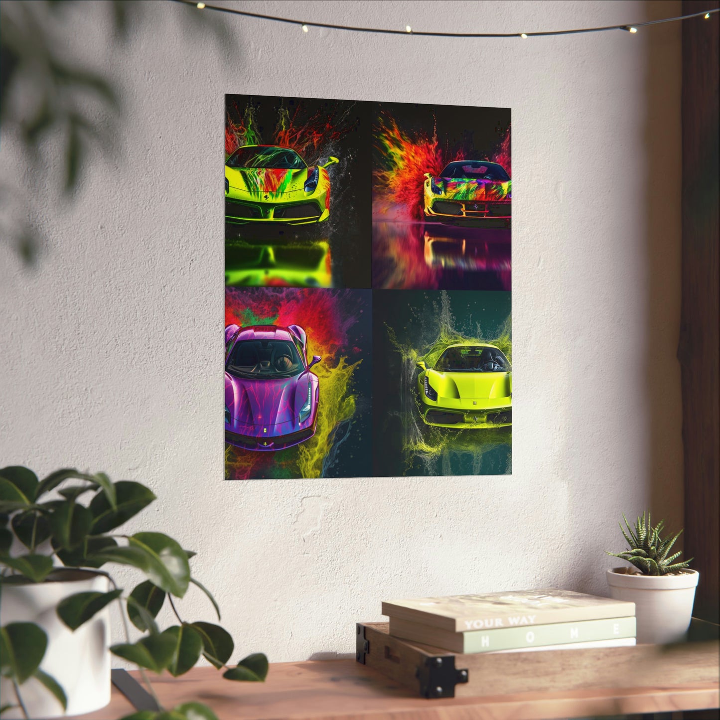 Premium Matte Vertical Posters Farrari Water 5