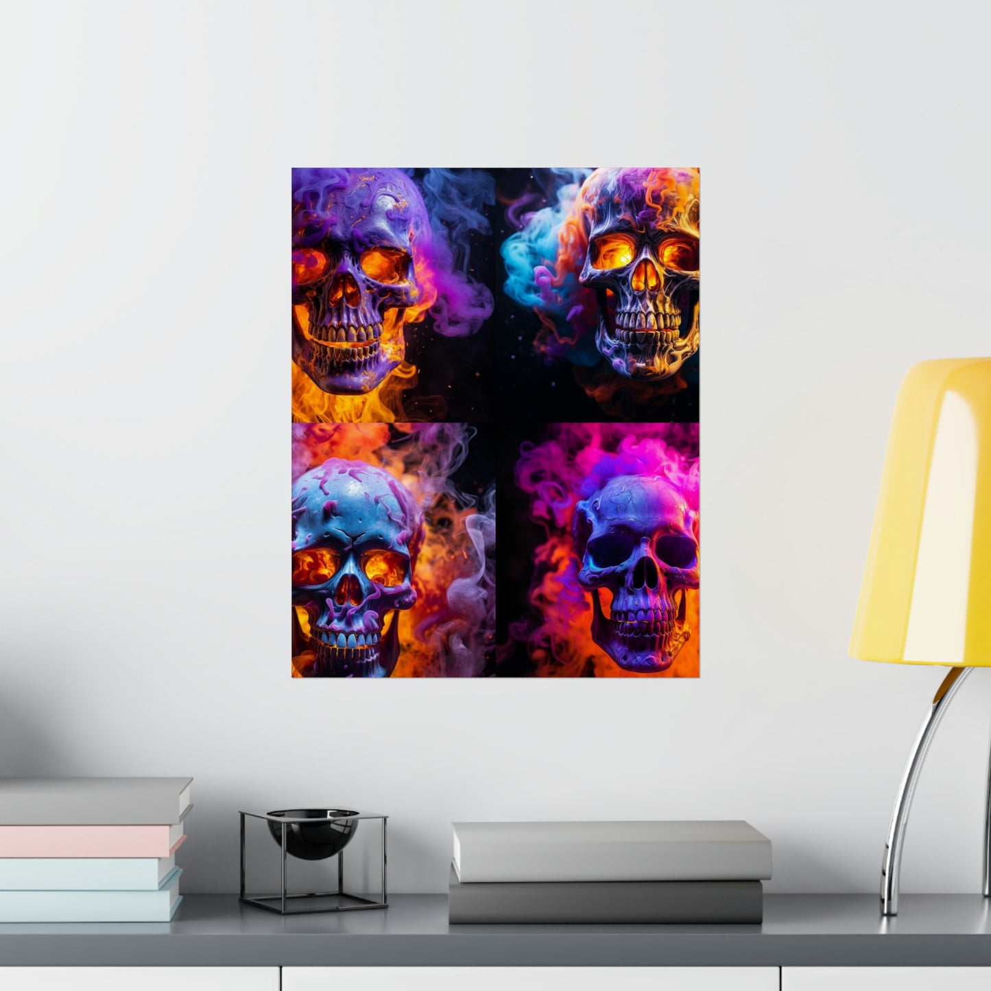 Premium Matte Vertical Posters Macro Skull 5