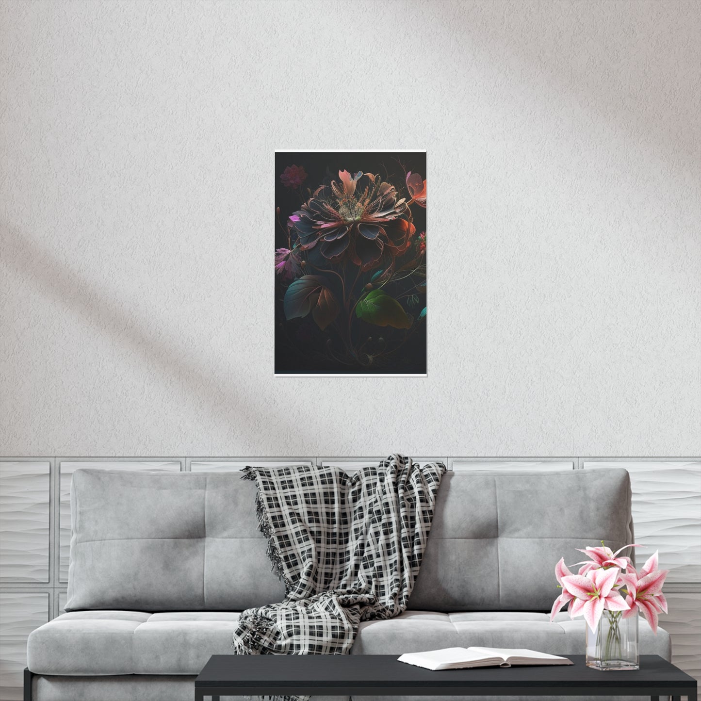 Premium Matte Vertical Posters Flower Arangment 2