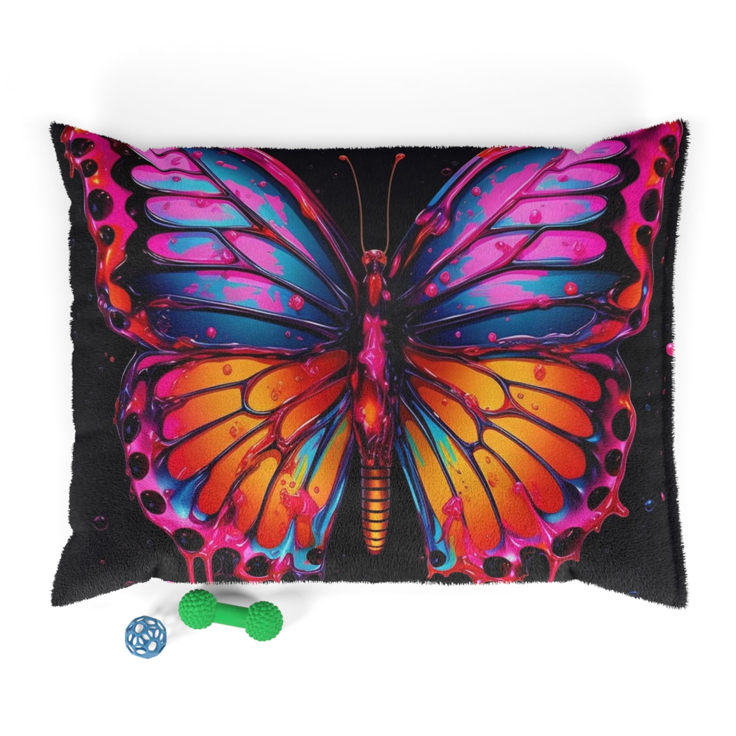 Pet Bed Pink Butterfly Flair 1