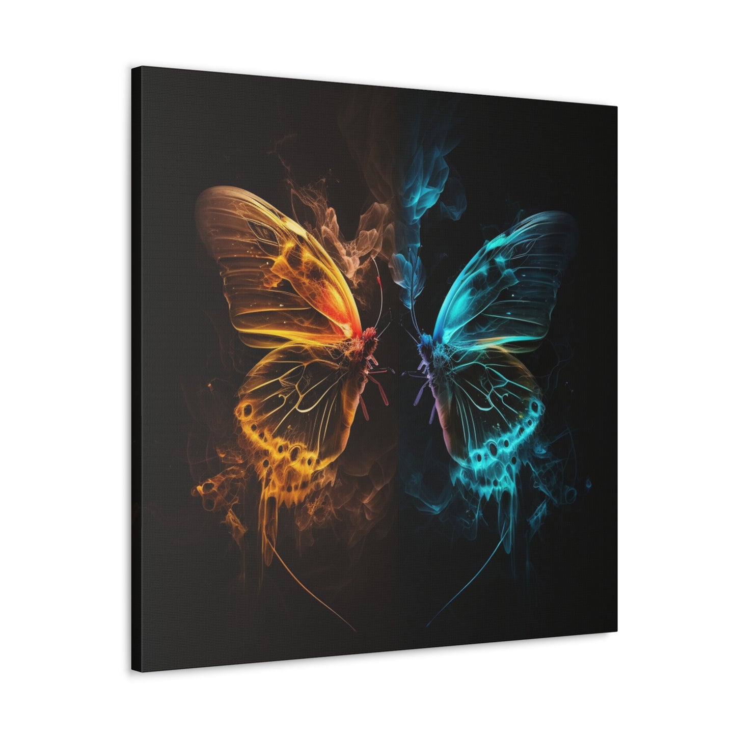 Canvas Gallery Wraps Kiss Neon Butterfly 8