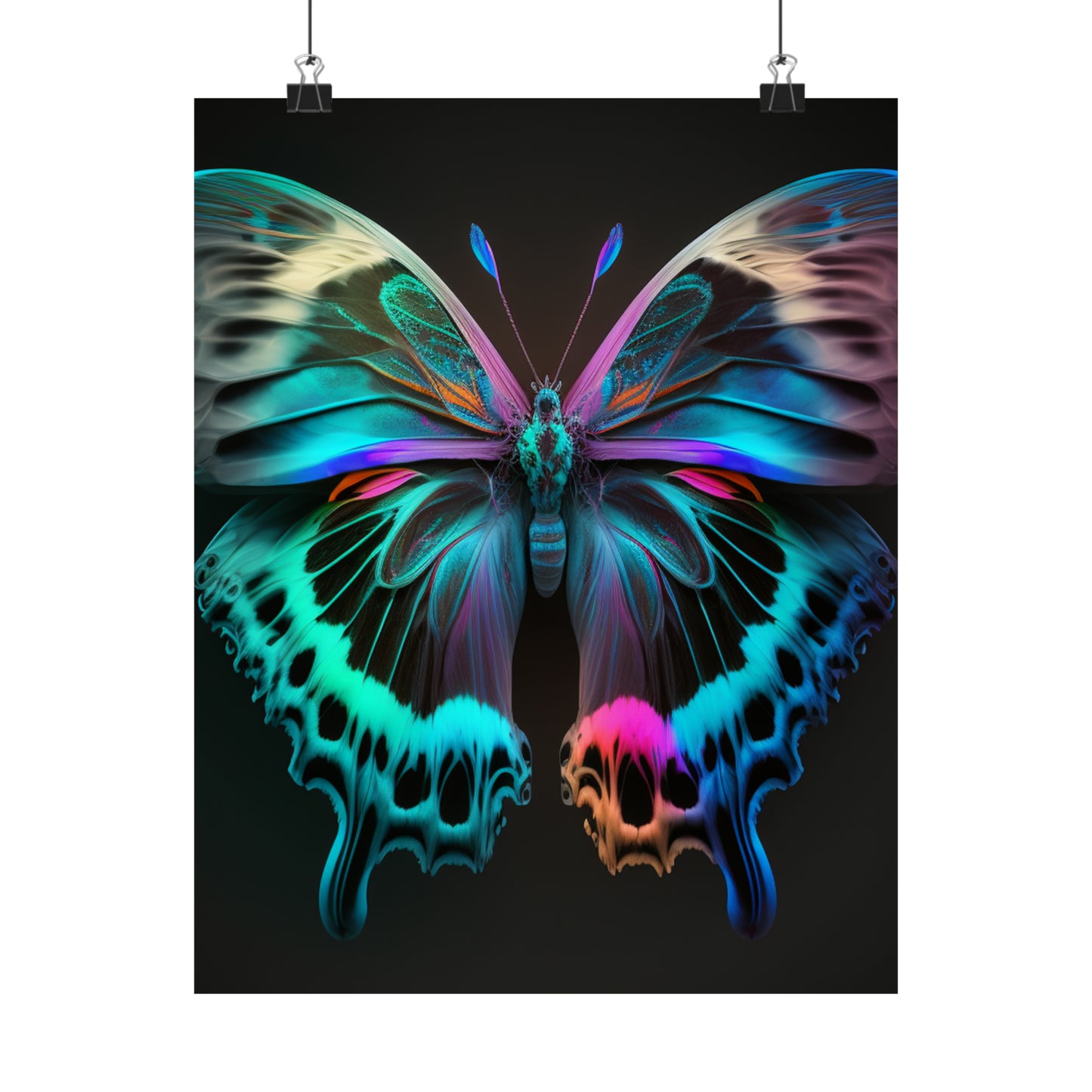 Premium Matte Vertical Posters Raw Florescent Glow 2
