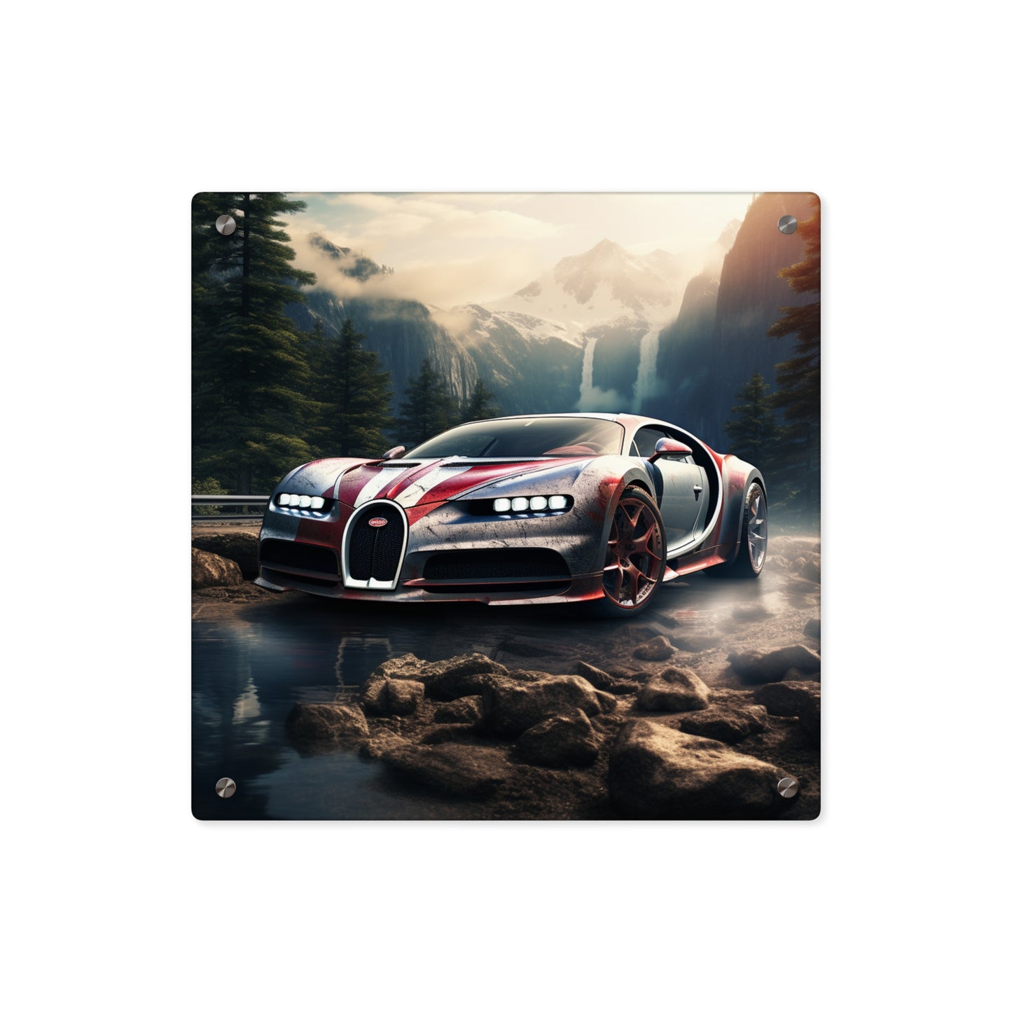 Acrylic Wall Art Panels Bugatti Waterfall 4