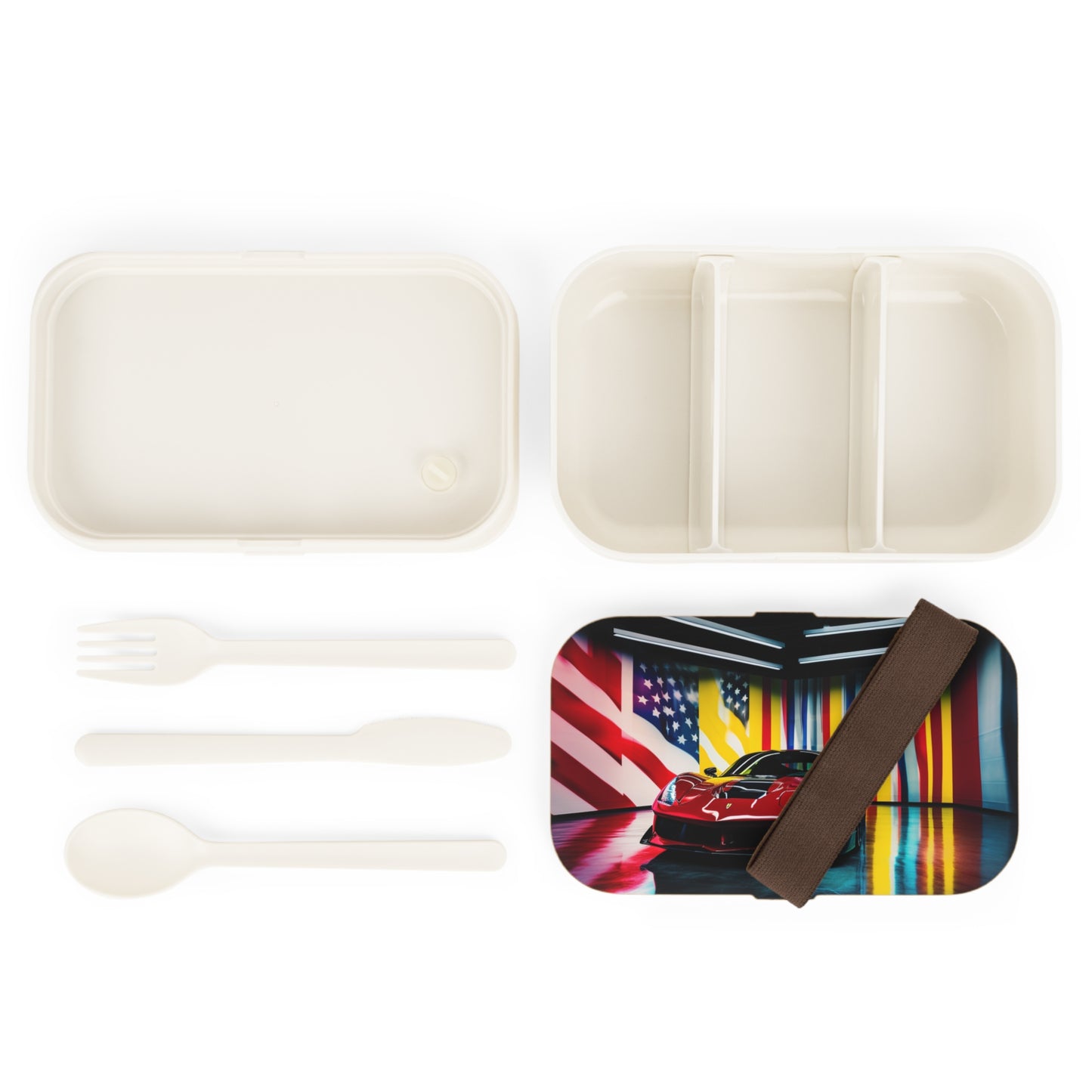 Bento Lunch Box Macro Flag Ferrari 2