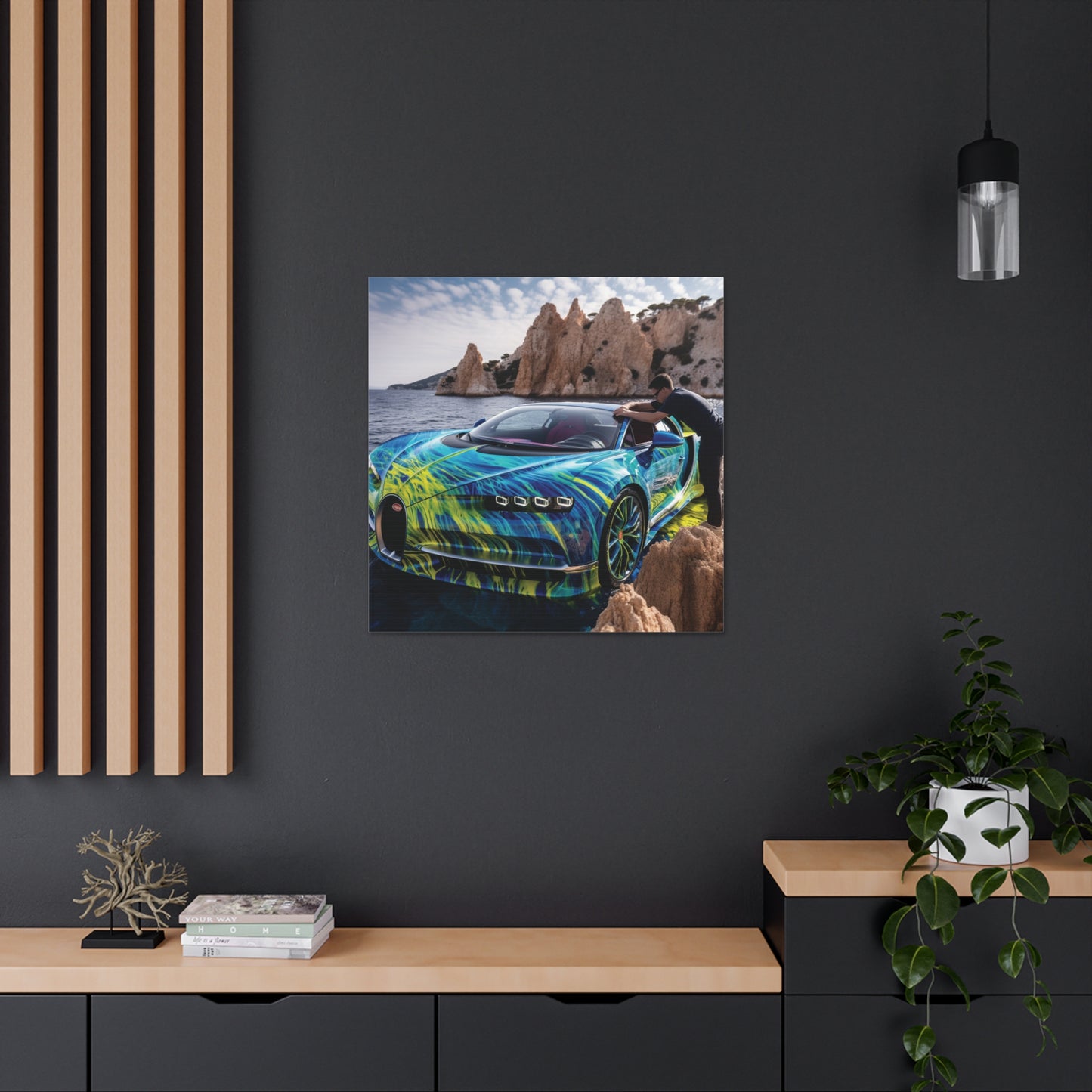 Canvas Gallery Wraps Bugatti Water 1