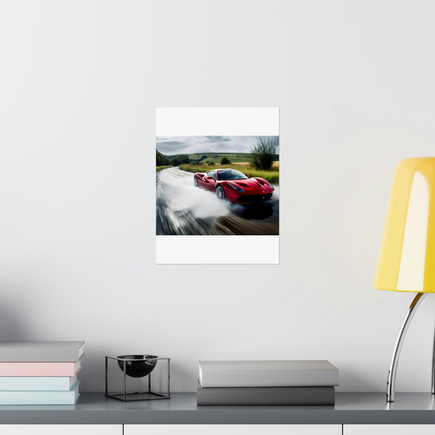 Premium Matte Vertical Posters Water Ferrari Splash 4