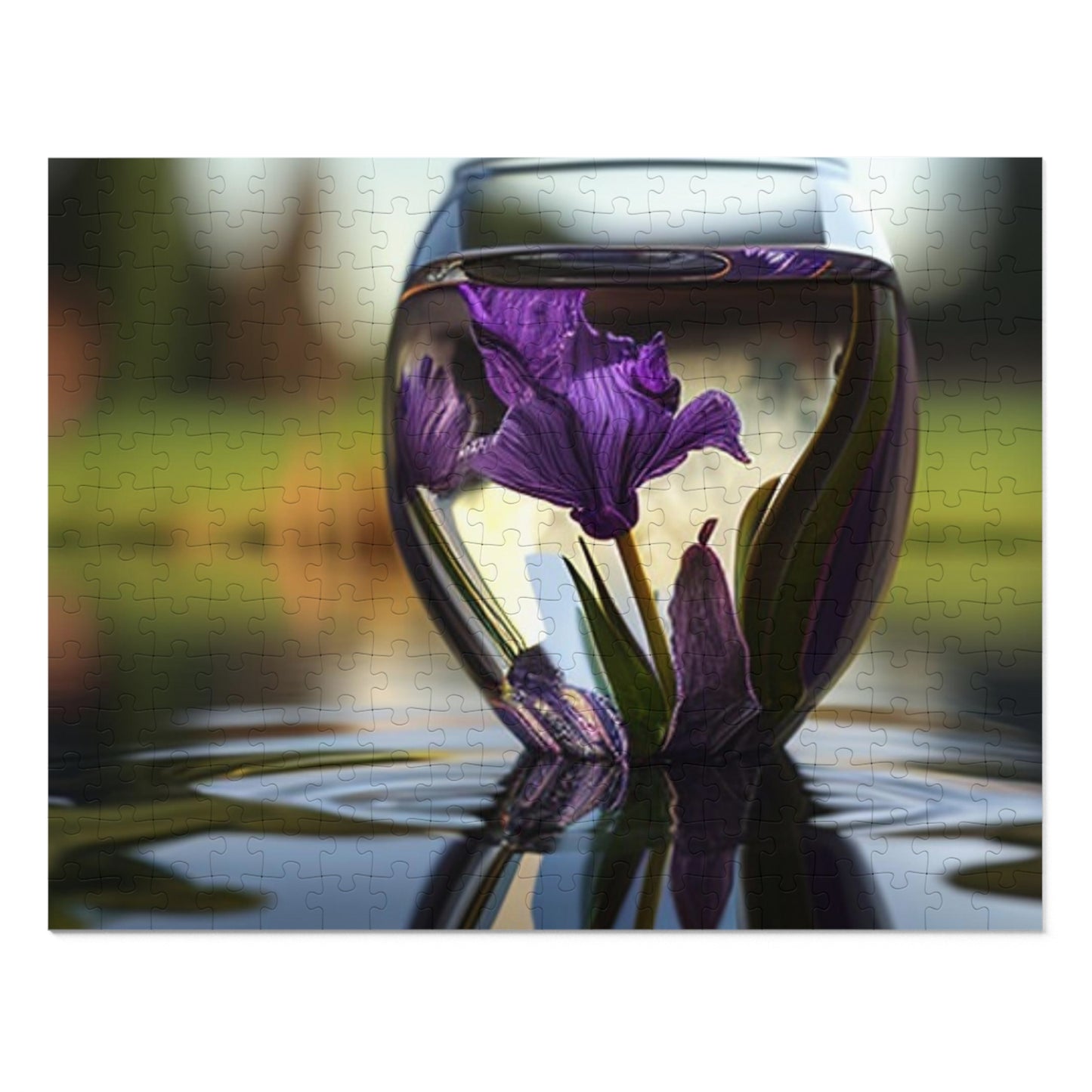 Jigsaw Puzzle (30, 110, 252, 500,1000-Piece) Purple Iris in a vase 3