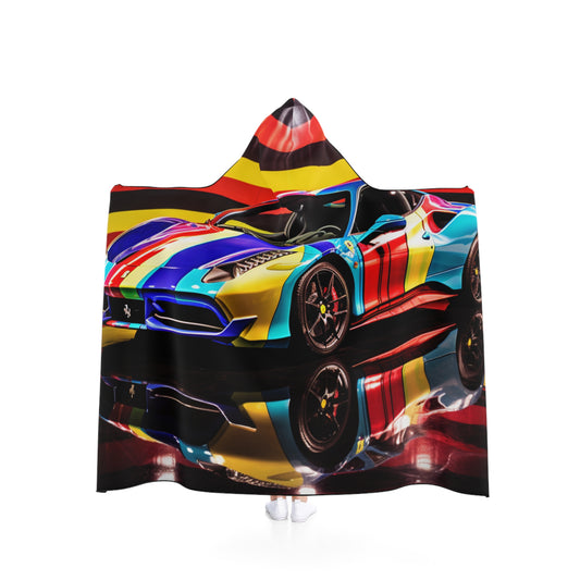 Hooded Blanket Hyper Colorfull Ferrari 2