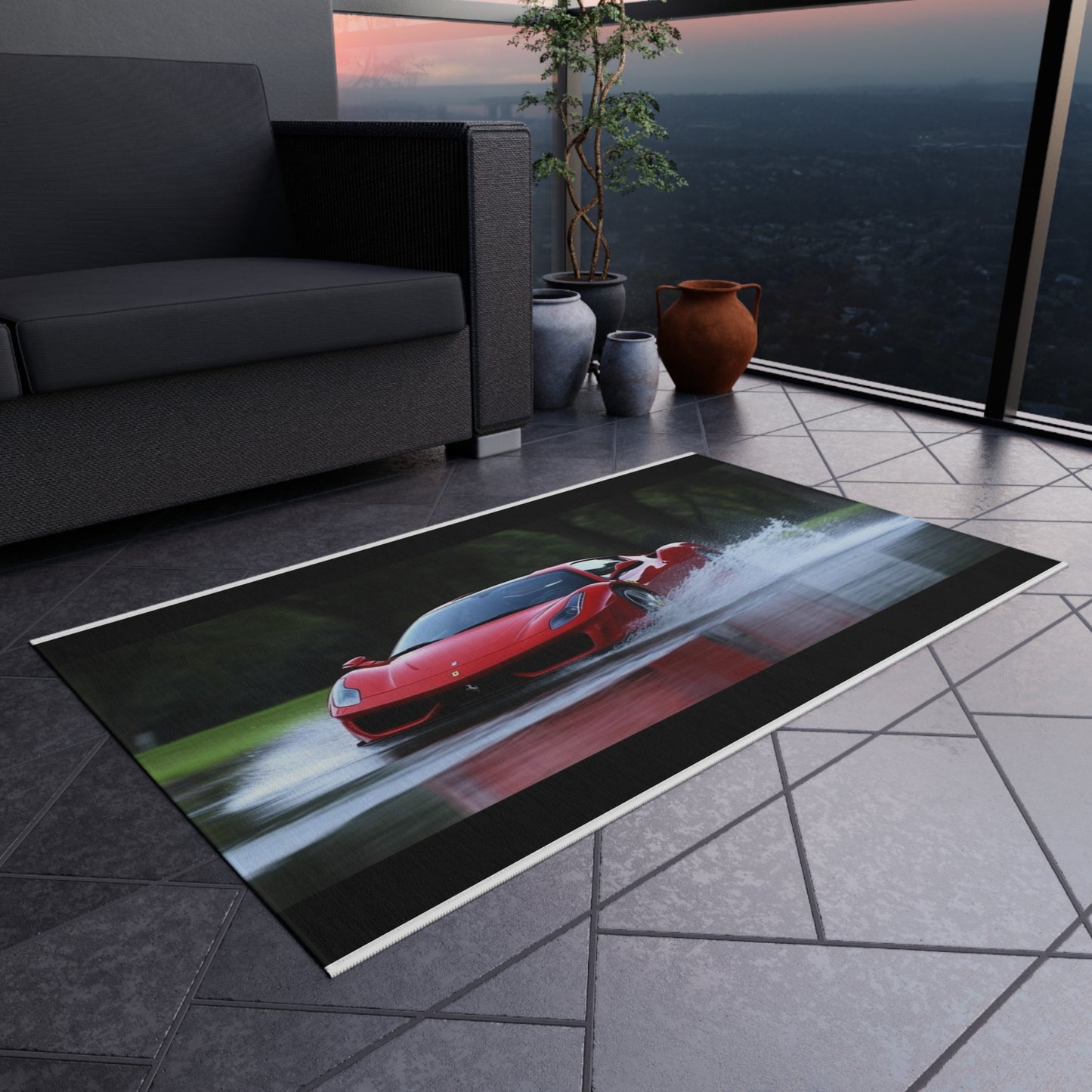 Outdoor Rug  Water Ferrari Splash 2