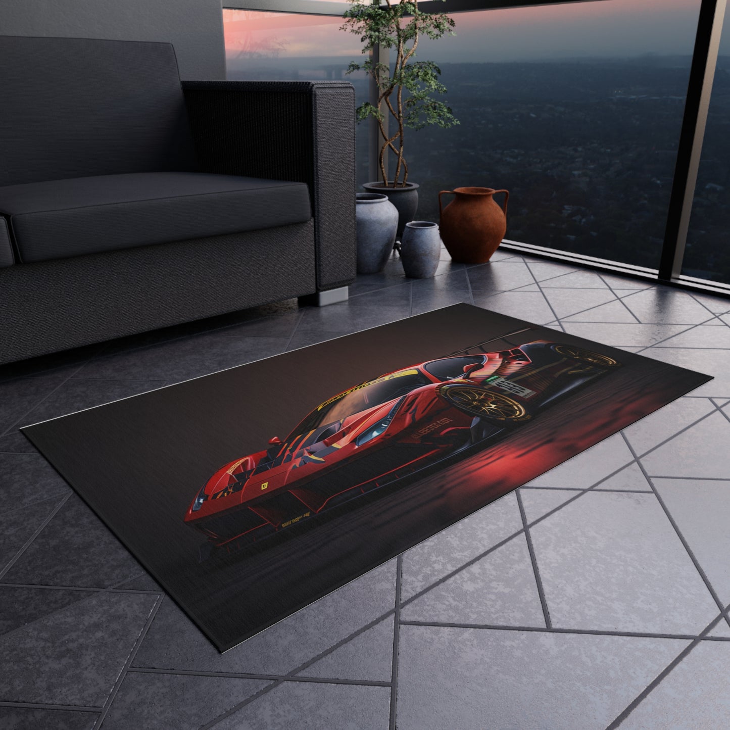 Outdoor Rug  Ferrari Red 1