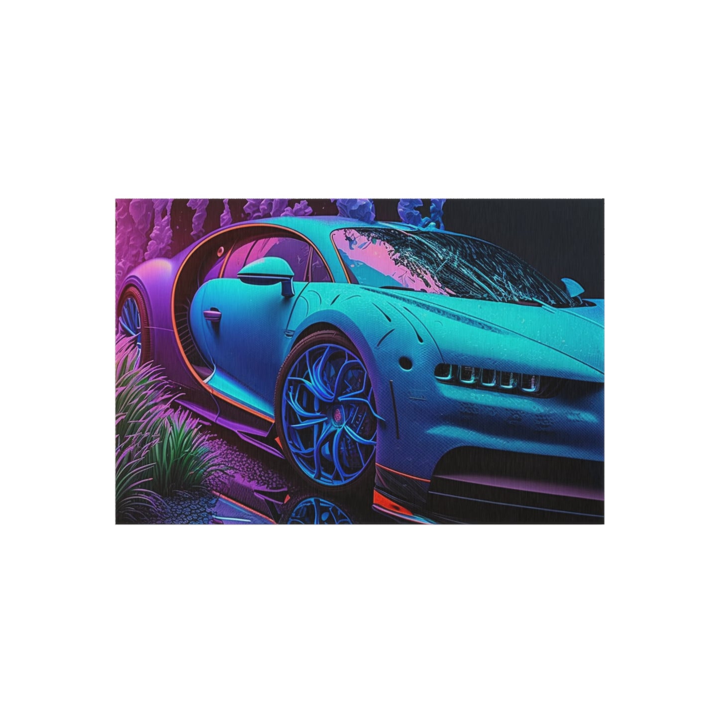 Outdoor Rug  Bugatti Neon Chiron 2