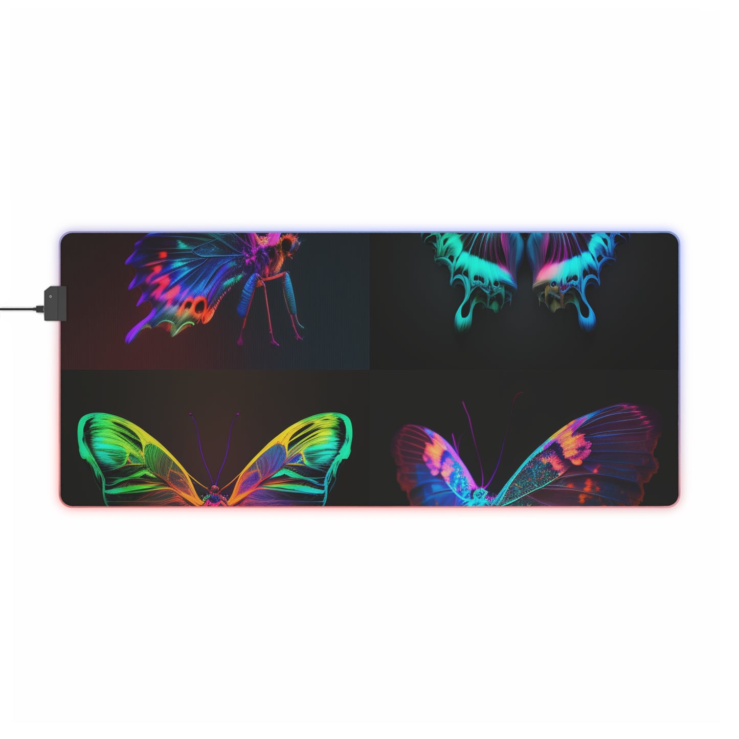 LED Gaming Mouse Pad Raw Hyper Color Butterfly 5