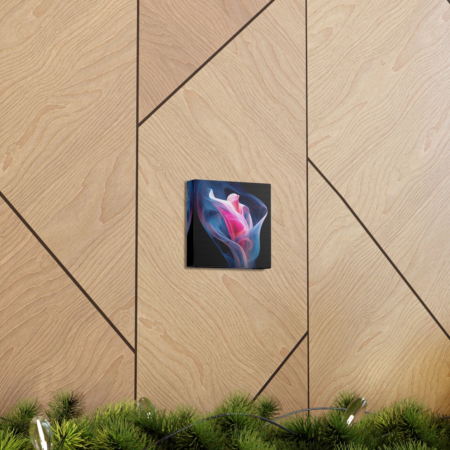 Canvas Gallery Wraps Pink & Blue Tulip Rose 3