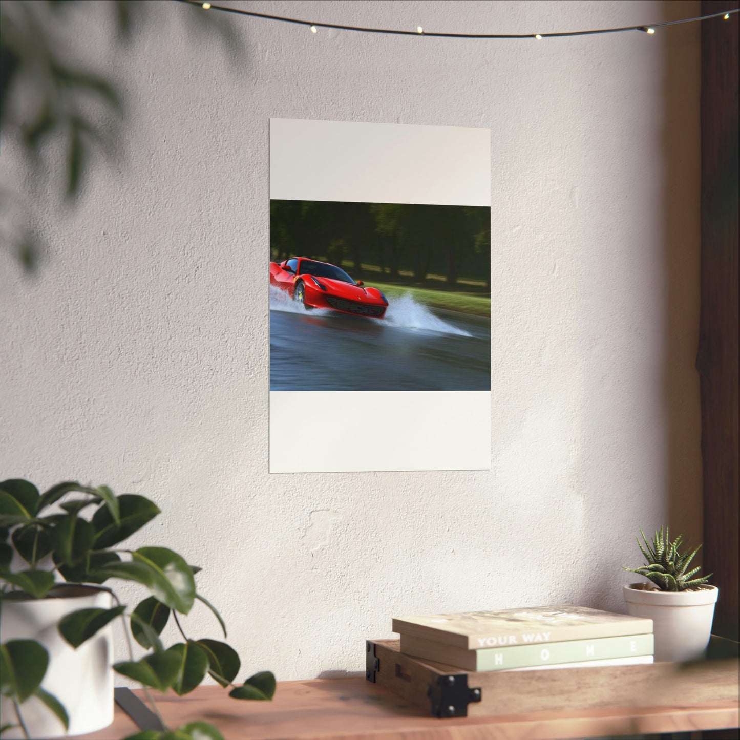 Premium Matte Vertical Posters Water Ferrari Splash 3