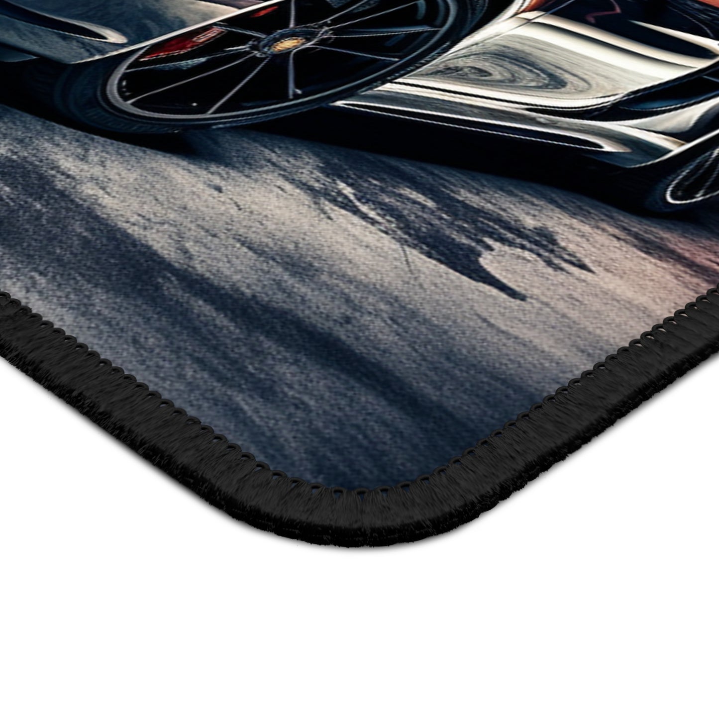Gaming Mouse Pad  Abstract American Flag Background Porsche 2
