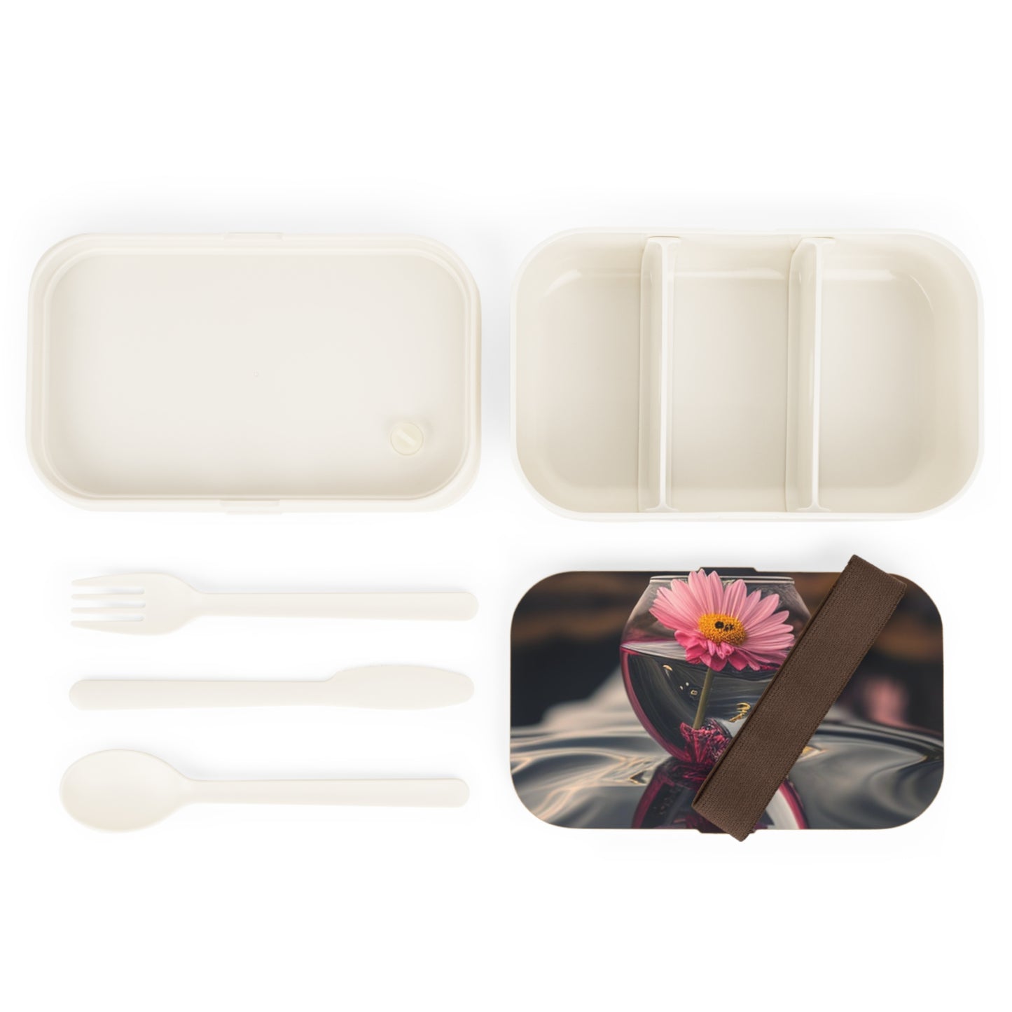 Bento Lunch Box Pink Daisy 1