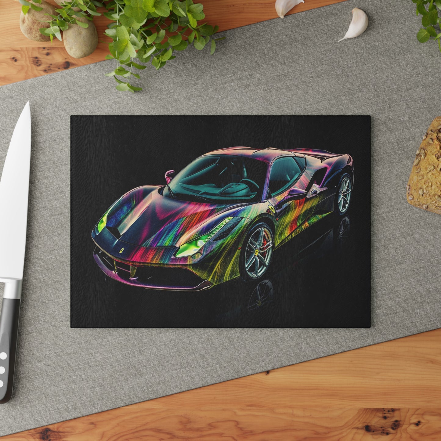 Glass Cutting Board Ferrari Color 3