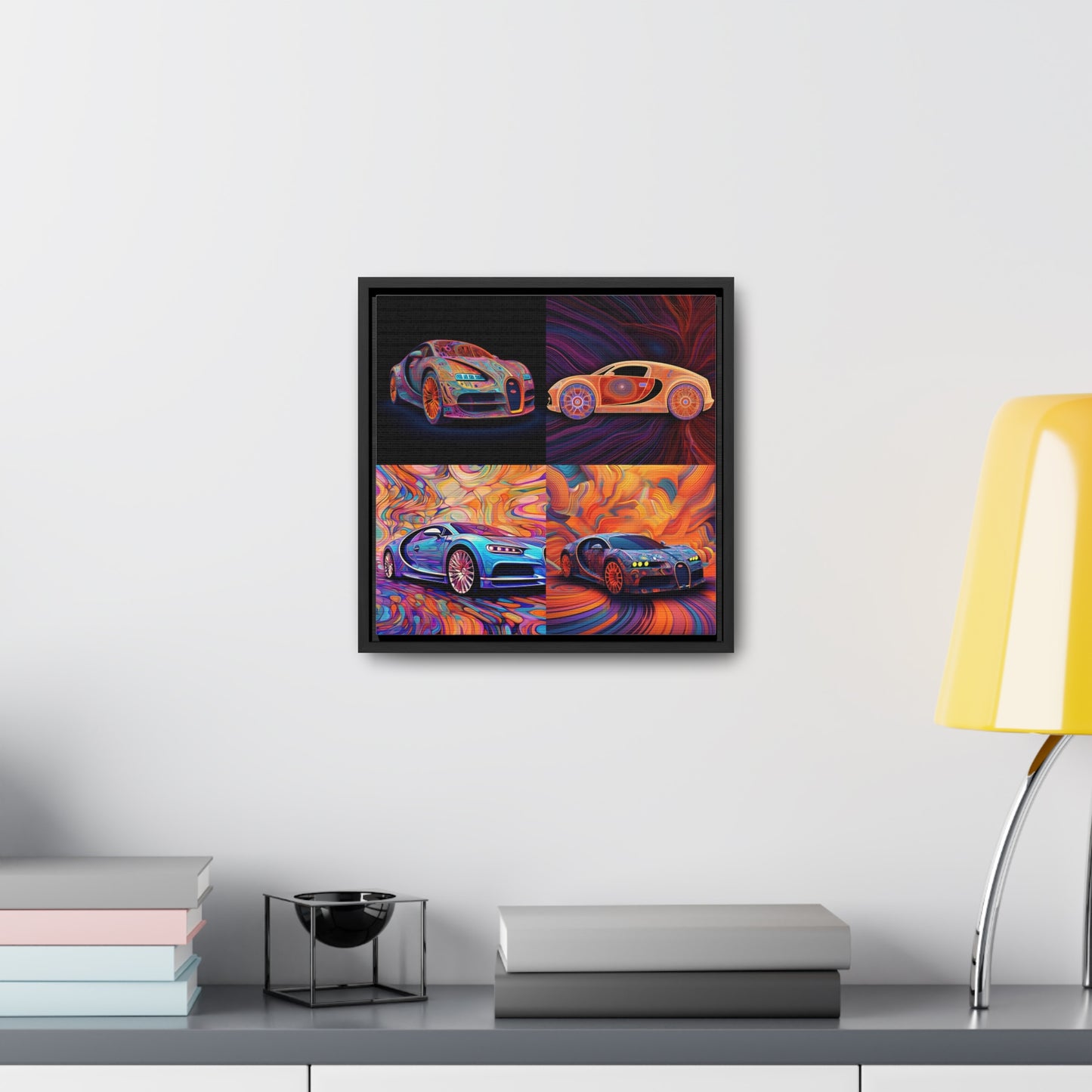 Gallery Canvas Wraps, Square Frame Bugatti Abstract Concept 5