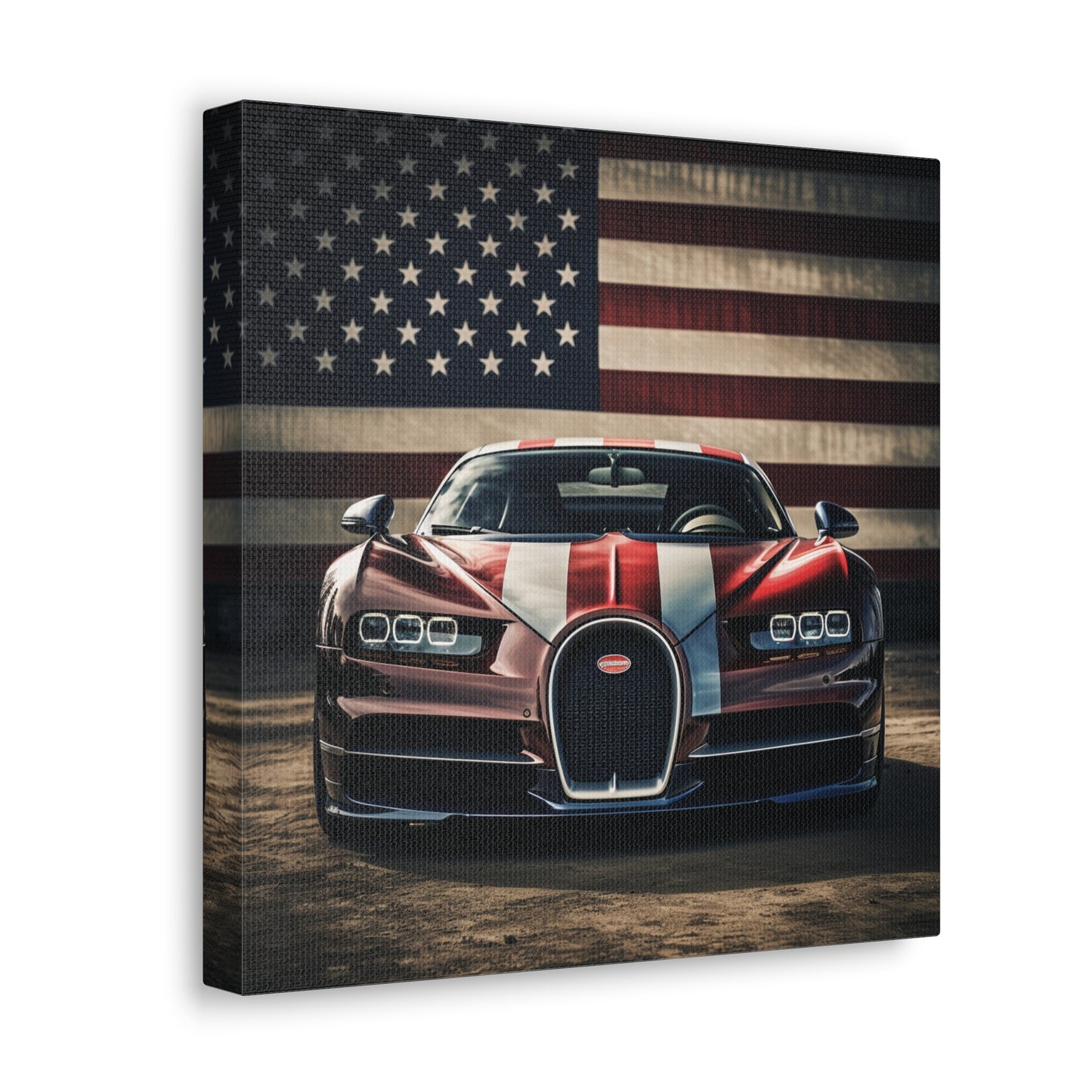 Canvas Gallery Wraps Bugatti Flag 1