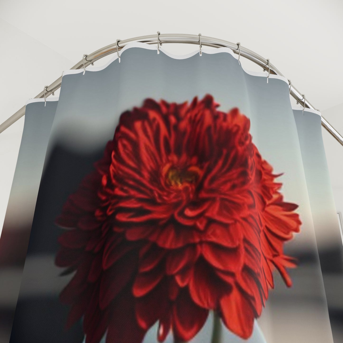 Polyester Shower Curtain Chrysanthemum 2