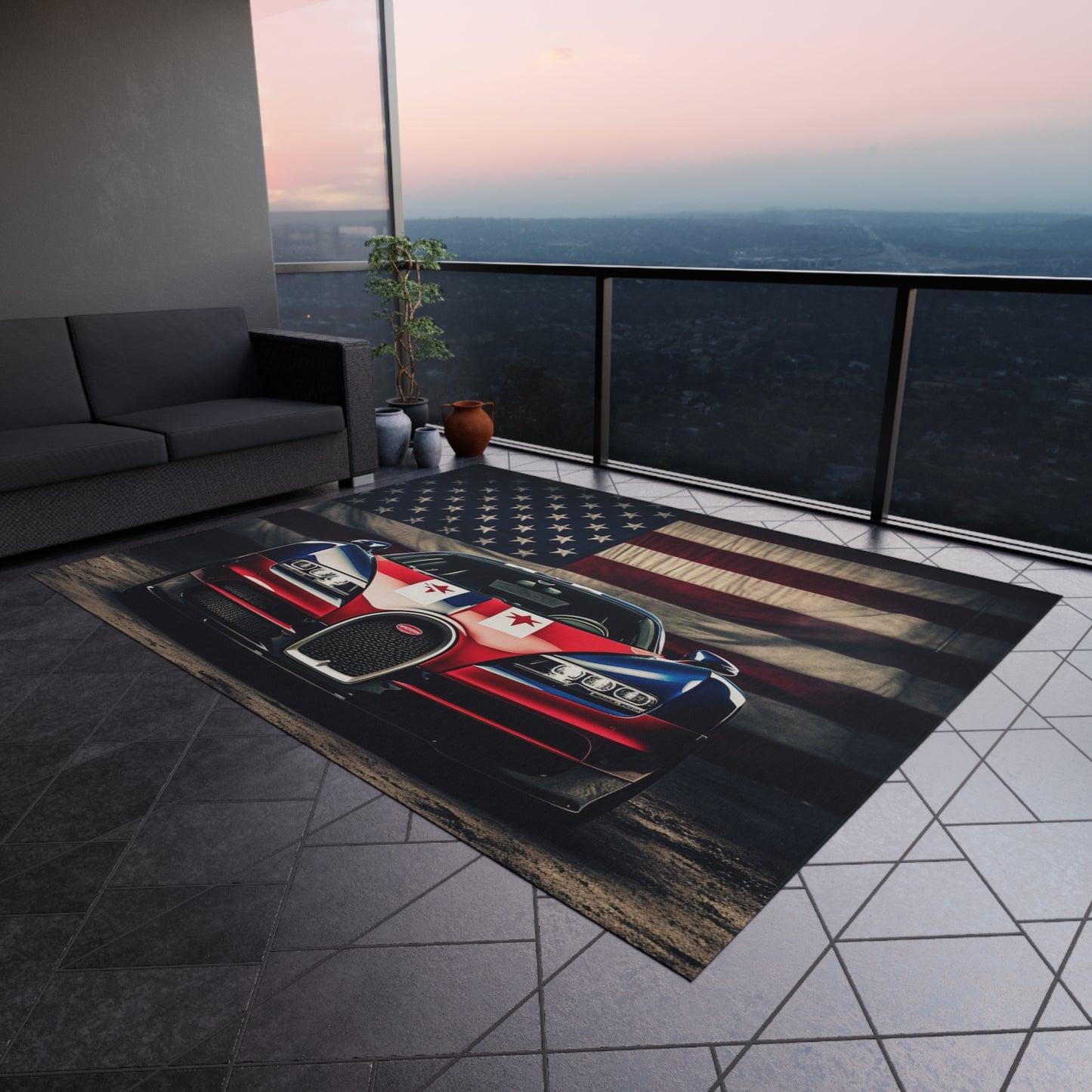 Outdoor Rug  Bugatti American Flag 3