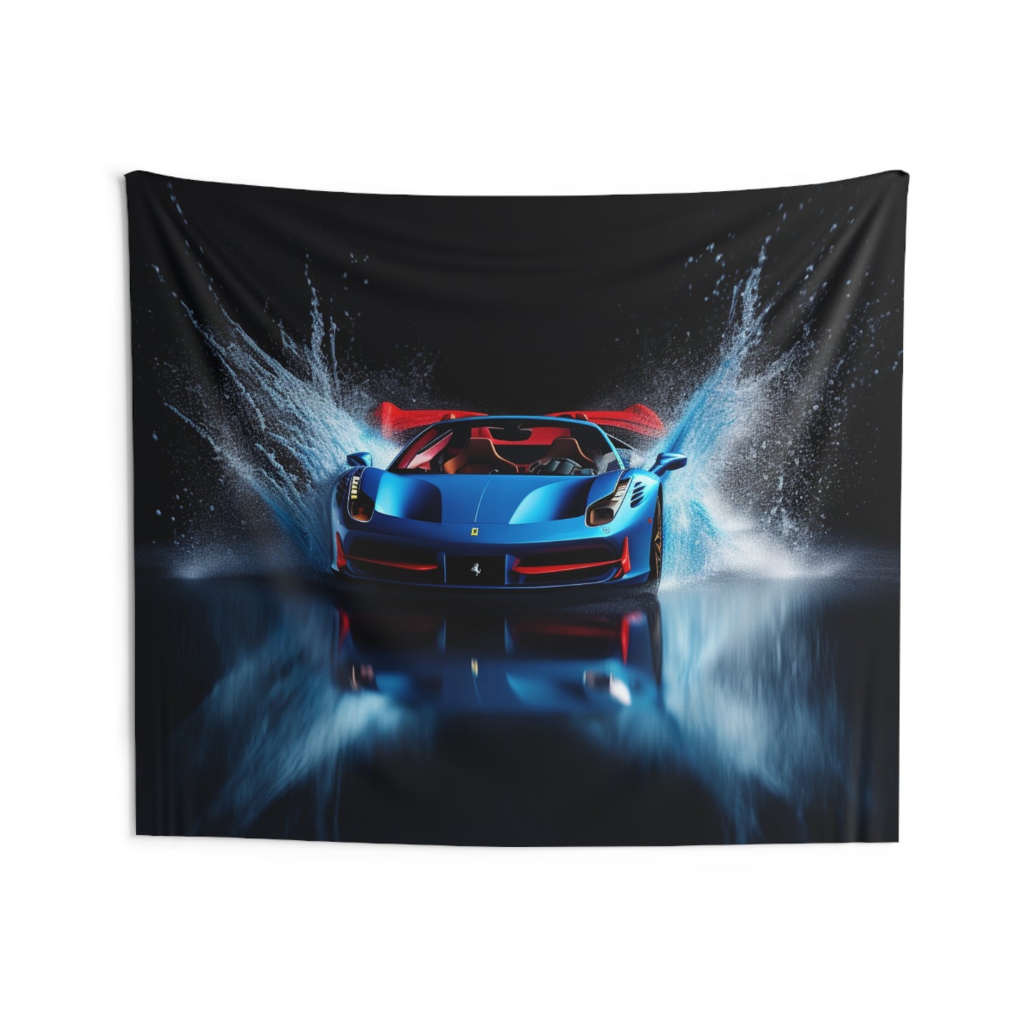 Indoor Wall Tapestries Ferrari Water Splash 1