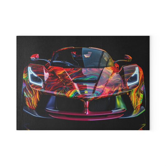 Glass Cutting Board Ferrari Neon 3