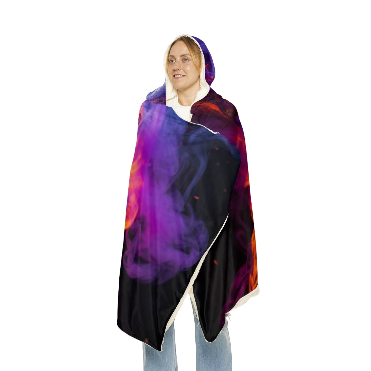 Snuggle Hooded Blanket Macro Skull 1