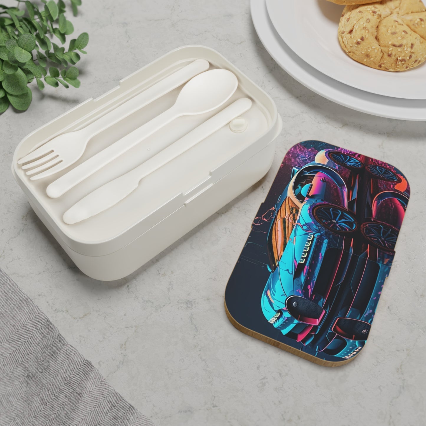 Bento Lunch Box Bugatti Neon Chiron 4