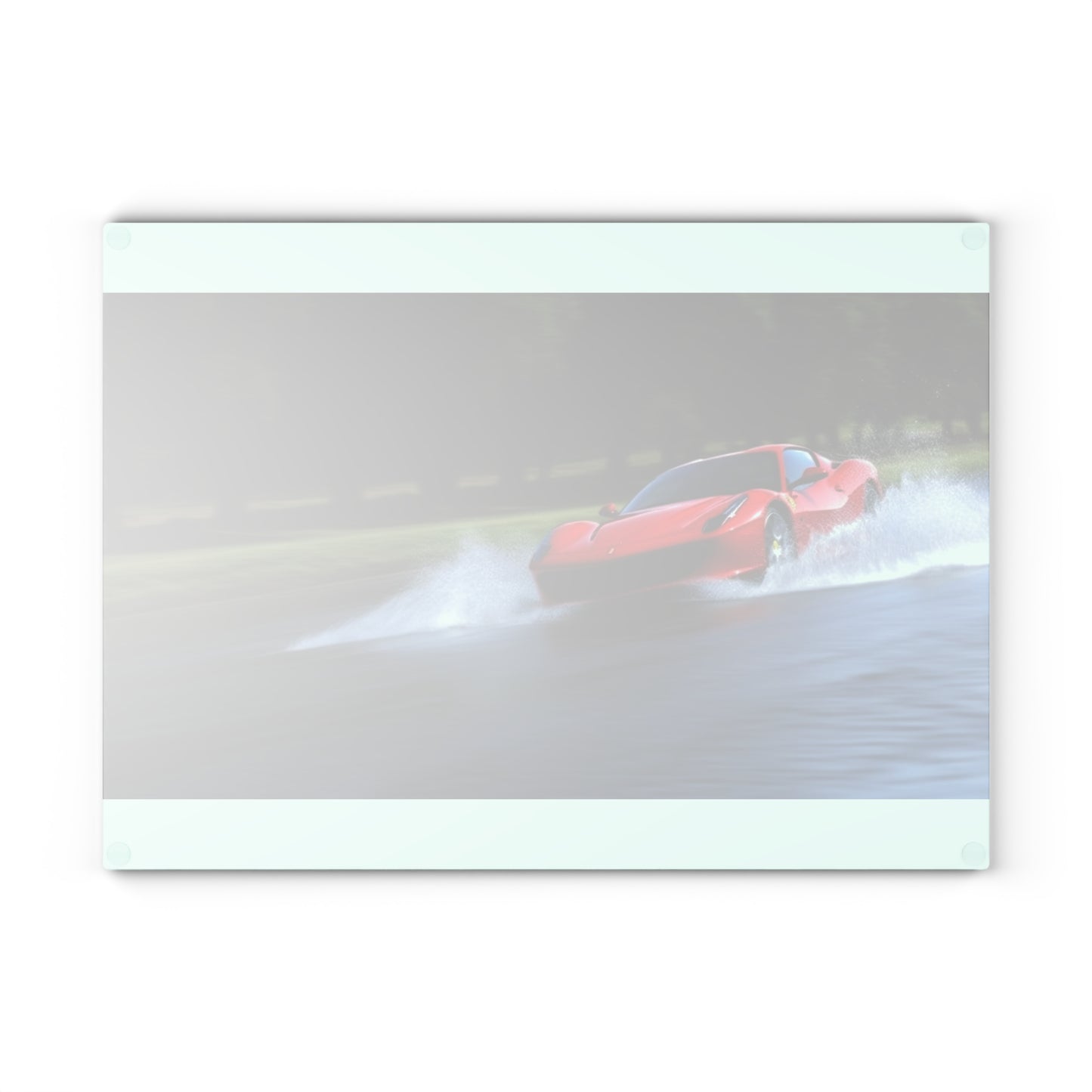 Glass Cutting Board Water Ferrari Splash 3