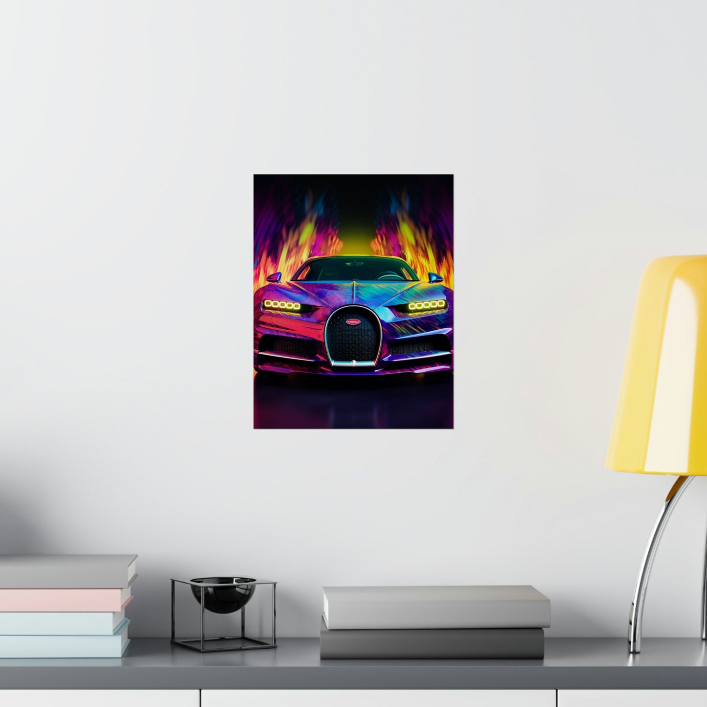 Premium Matte Vertical Posters Florescent Bugatti Flair 3