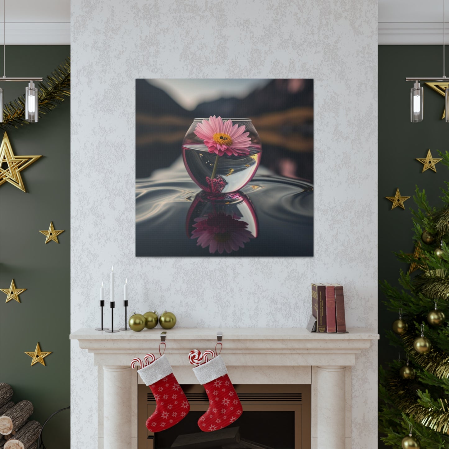 Canvas Gallery Wraps Pink Daisy 1
