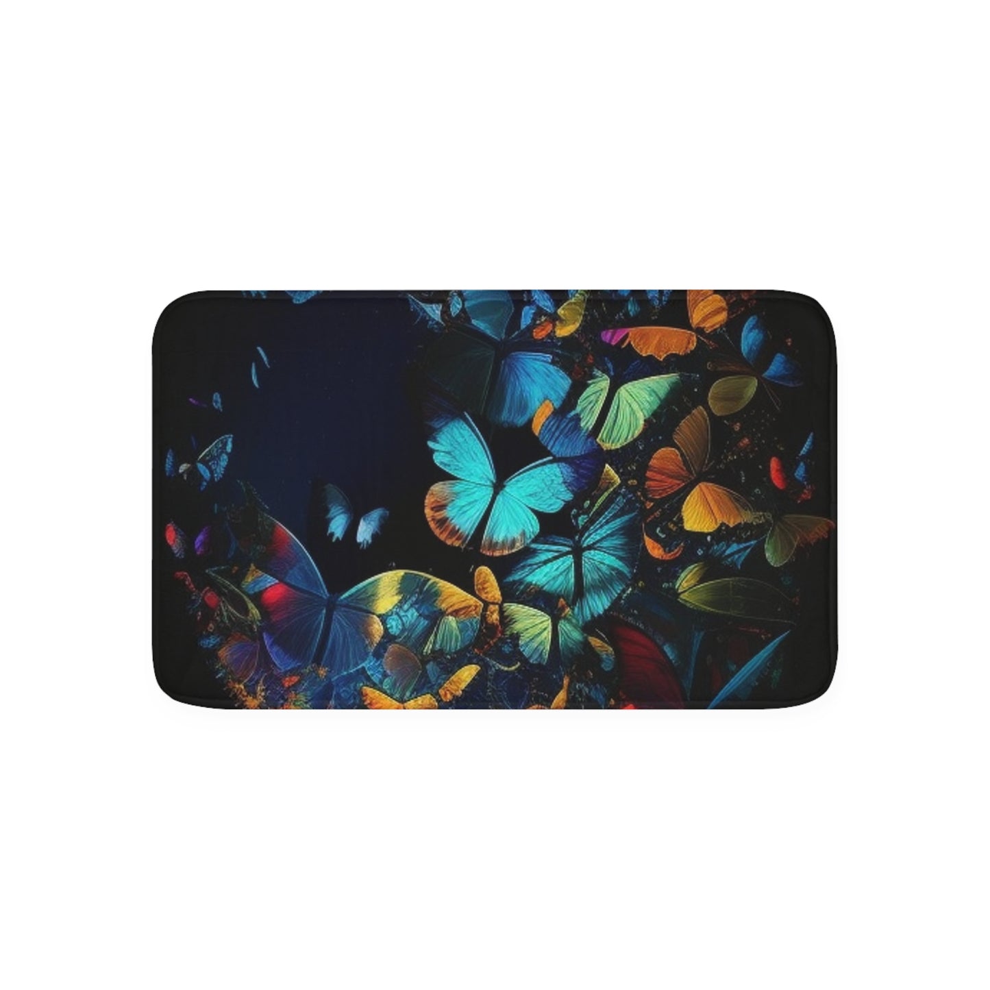 Memory Foam Bath Mat Moon Butterfly 1