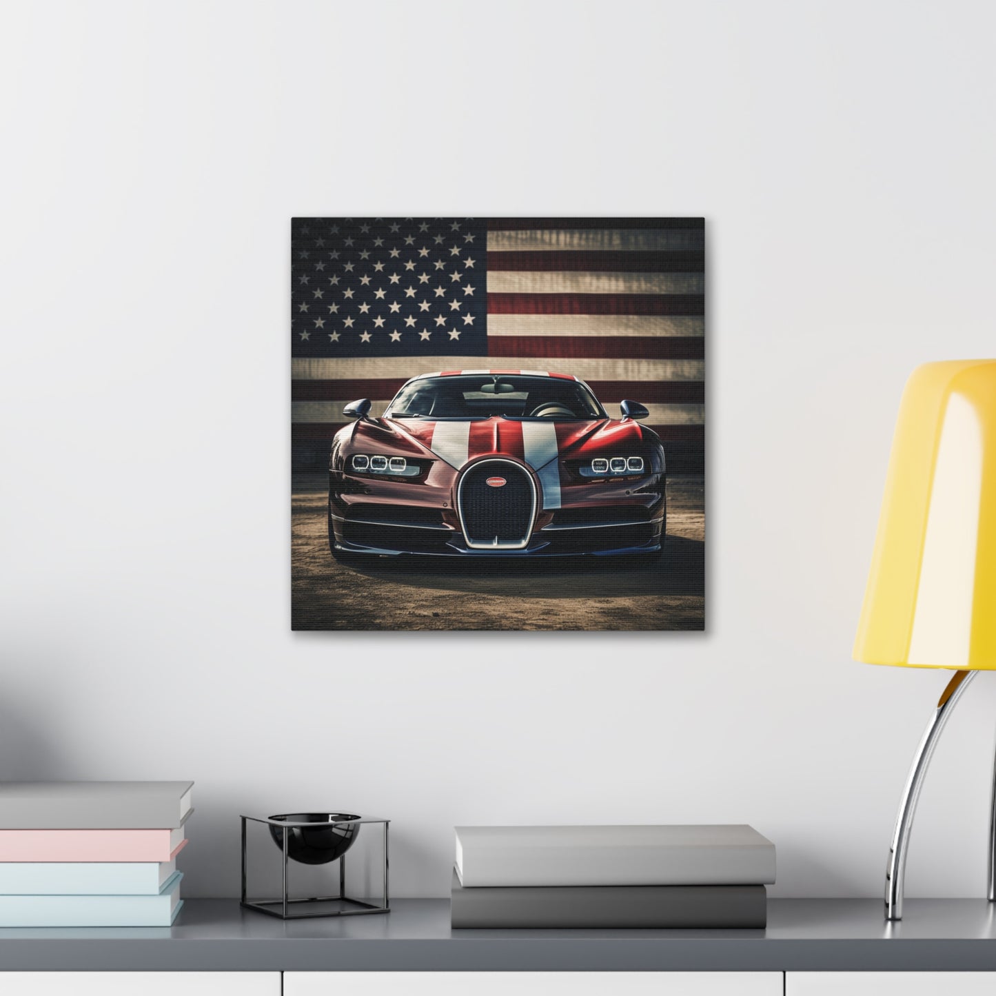 Canvas Gallery Wraps Bugatti Flag 1