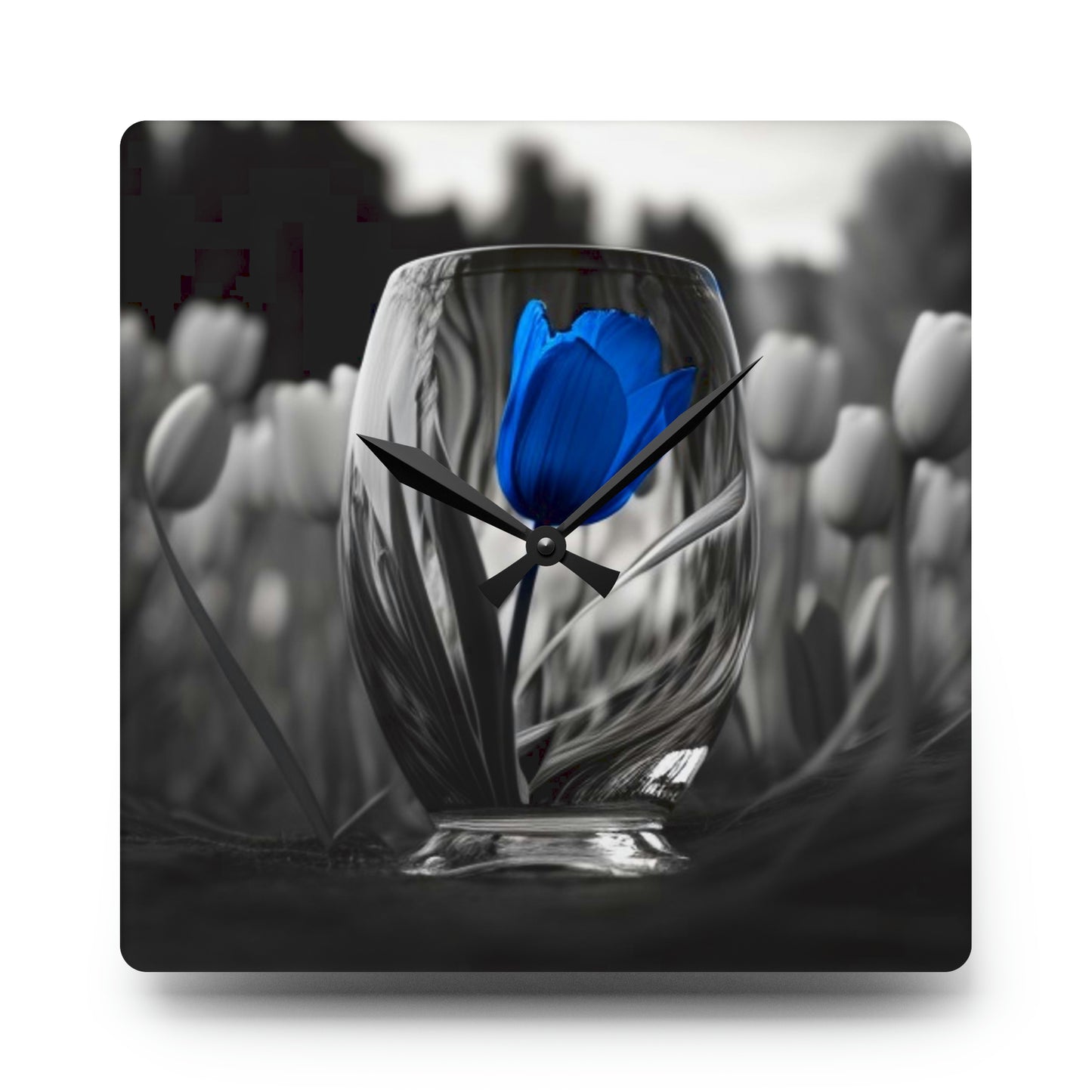 Acrylic Wall Clock Tulip 4