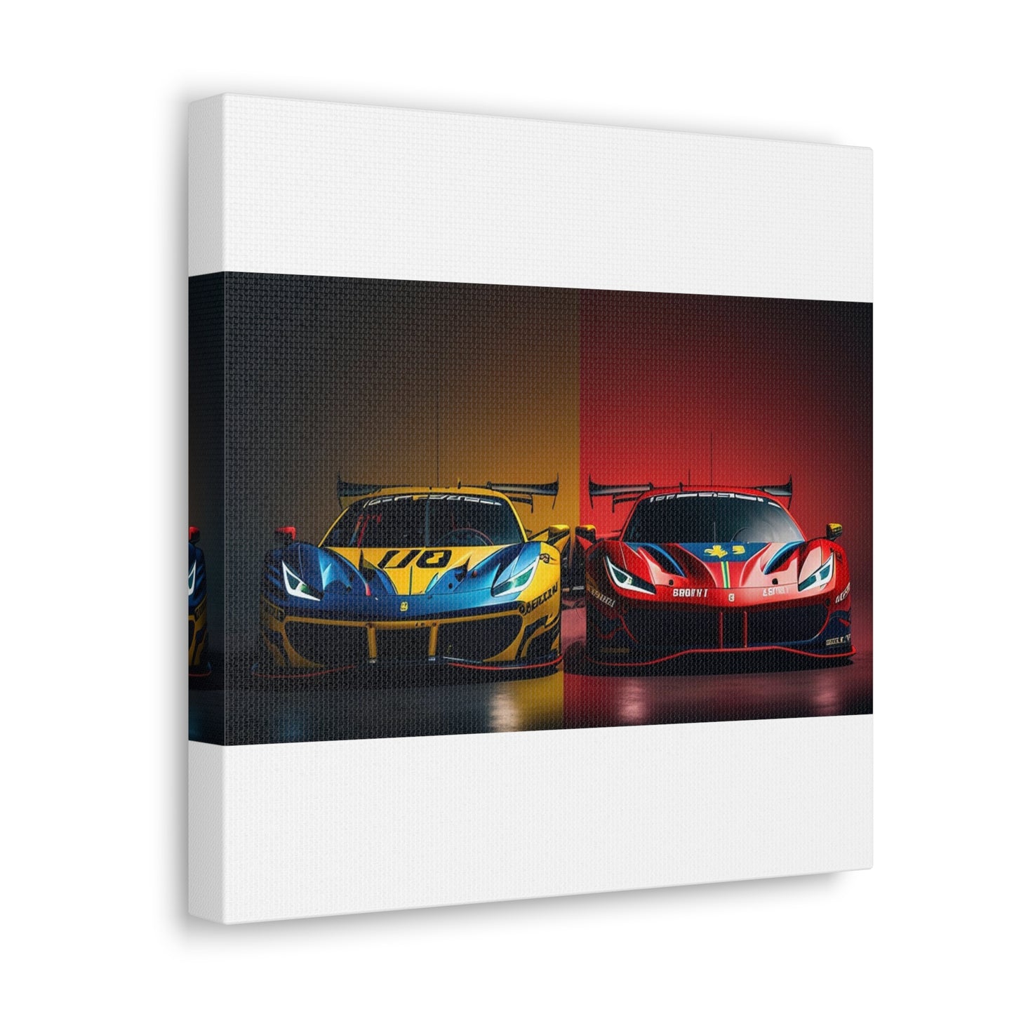 Canvas Gallery Wraps Ferrari Red Blue 3