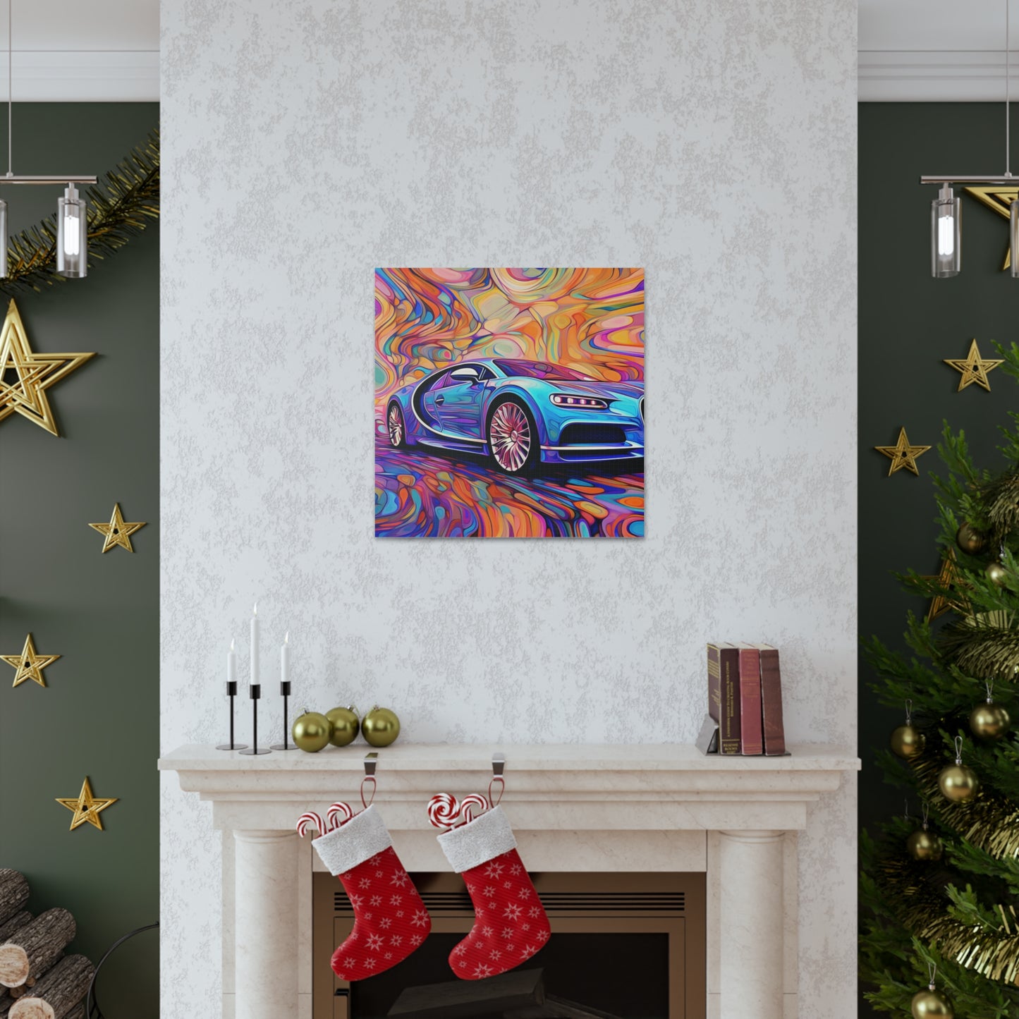 Canvas Gallery Wraps Bugatti Abstract Concept 3