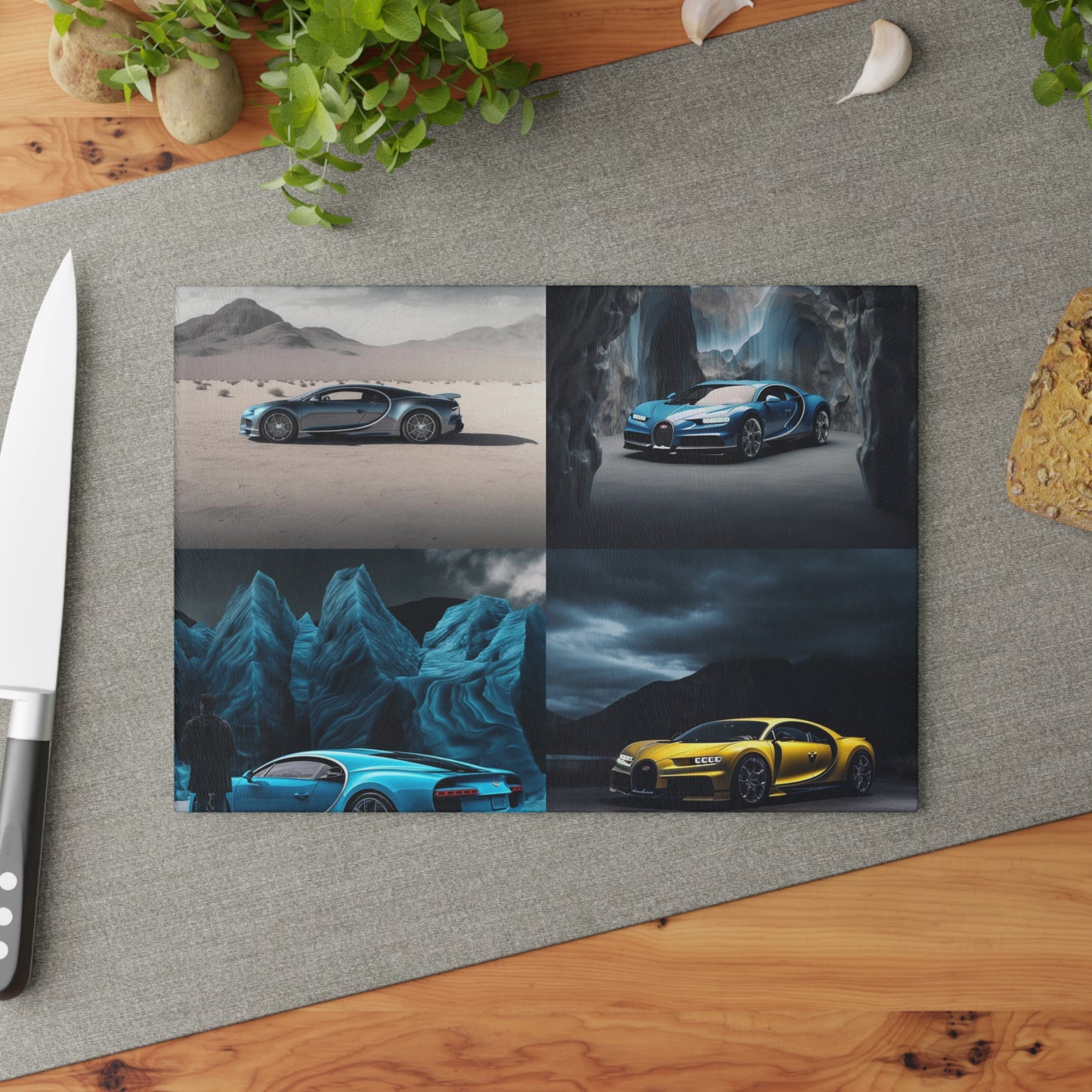 Glass Cutting Board Bugatti Real Look 5