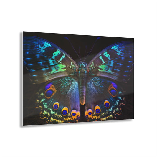 Acrylic Prints Neon Hue Butterfly 3