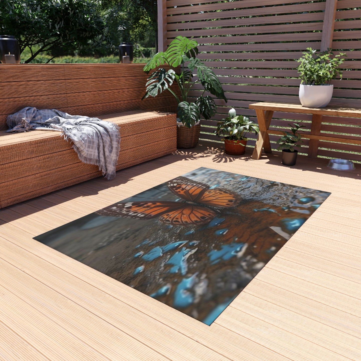 Outdoor Rug  Water Butterfly Street 2