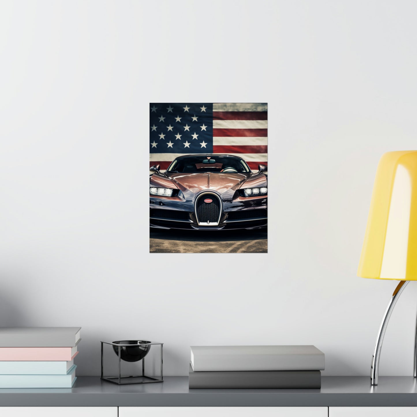 Premium Matte Vertical Posters Bugatti Flag 4