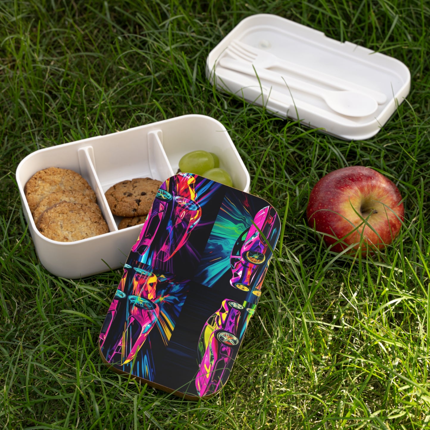 Bento Lunch Box Pink Ferrari Macro 5