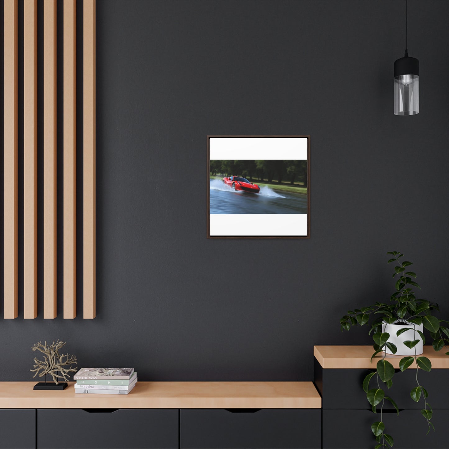 Gallery Canvas Wraps, Square Frame Water Ferrari Splash 3