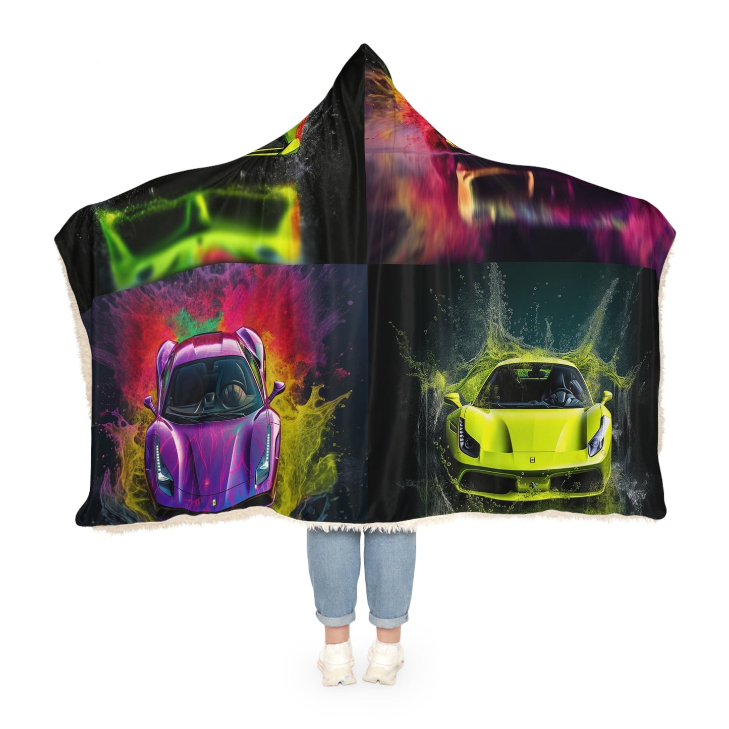 Snuggle Hooded Blanket Farrari Water 5