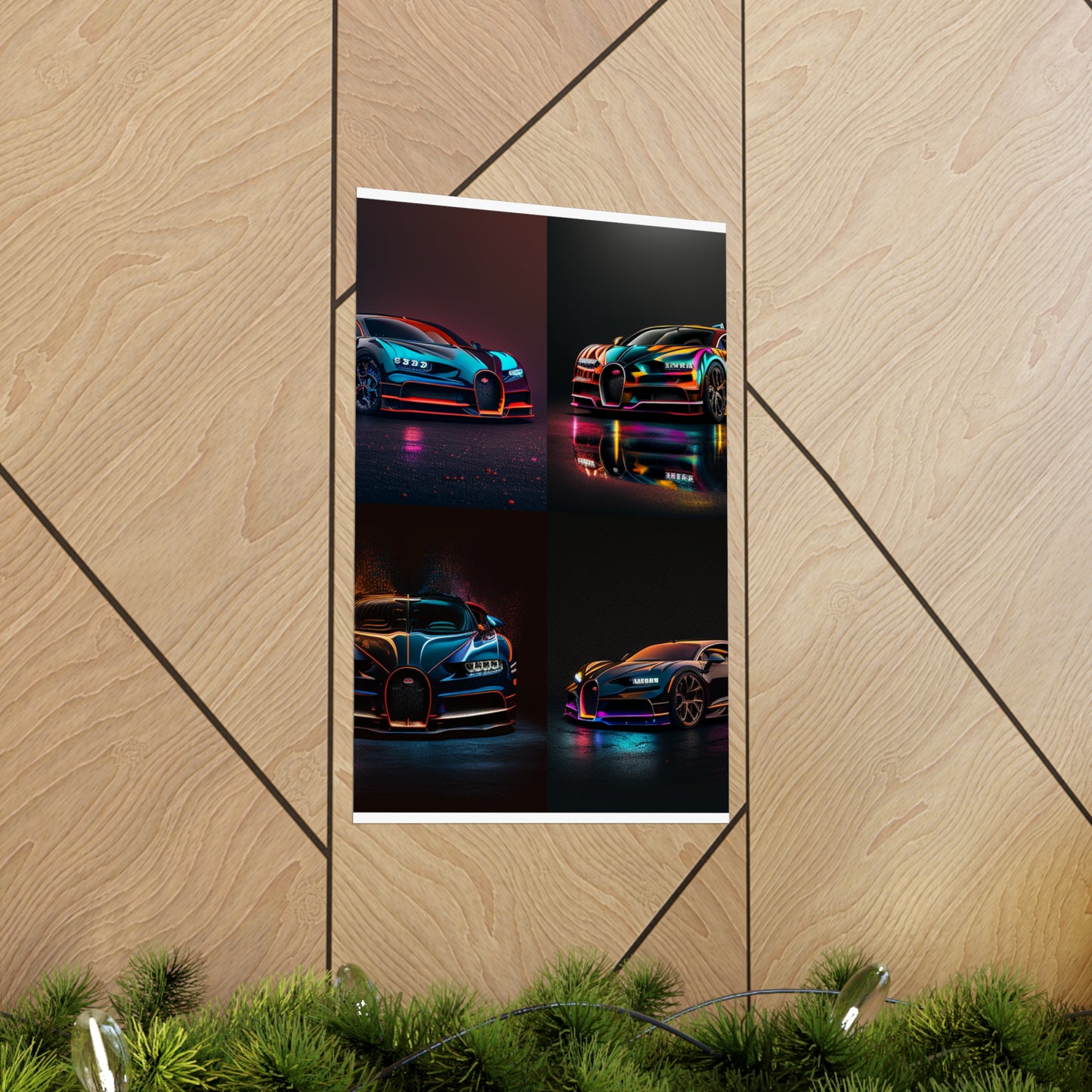 Premium Matte Vertical Posters Bugatti Chiron Super 5