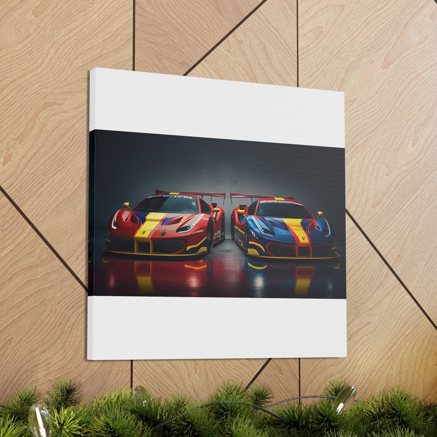 Canvas Gallery Wraps Ferrari Red Blue 4