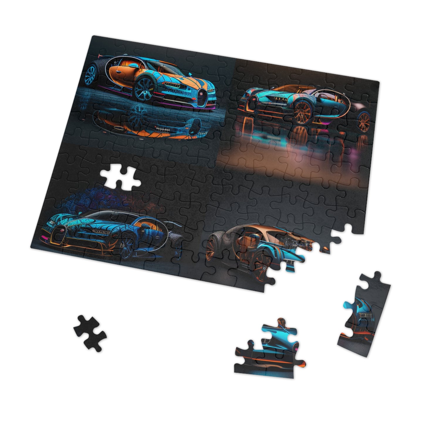 Jigsaw Puzzle (30, 110, 252, 500,1000-Piece) Bugatti Blue 5