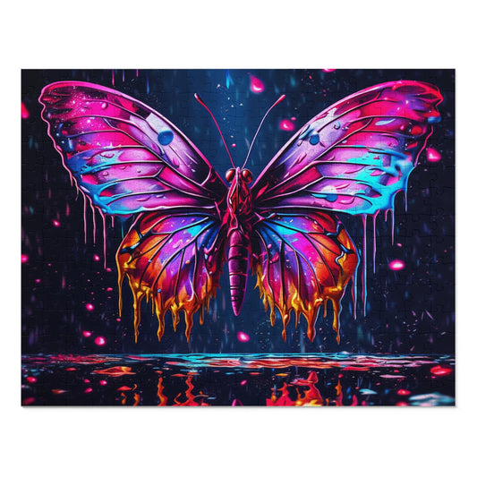 Jigsaw Puzzle (30, 110, 252, 500,1000-Piece) Pink Butterfly Flair 2