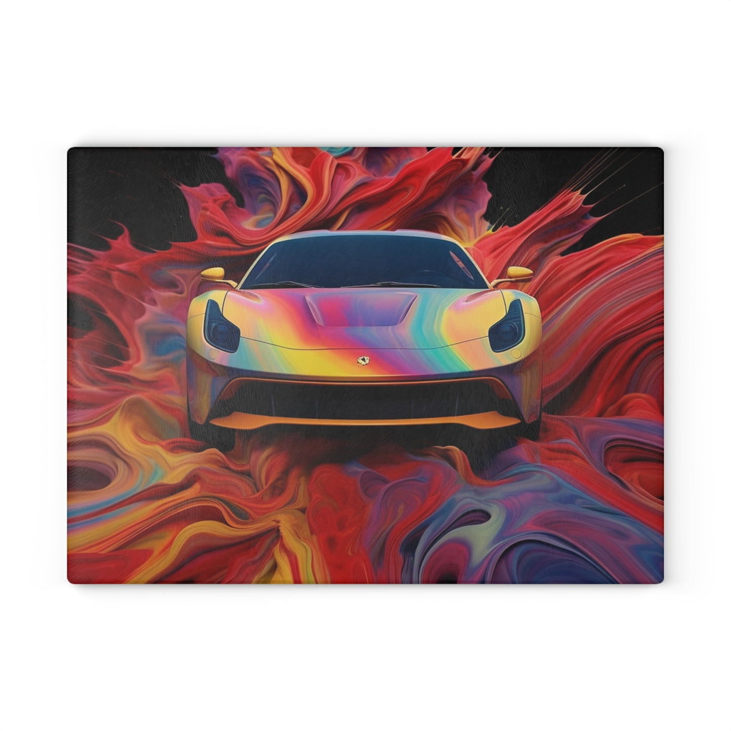 Glass Cutting Board Ferrari Water Fusion 1